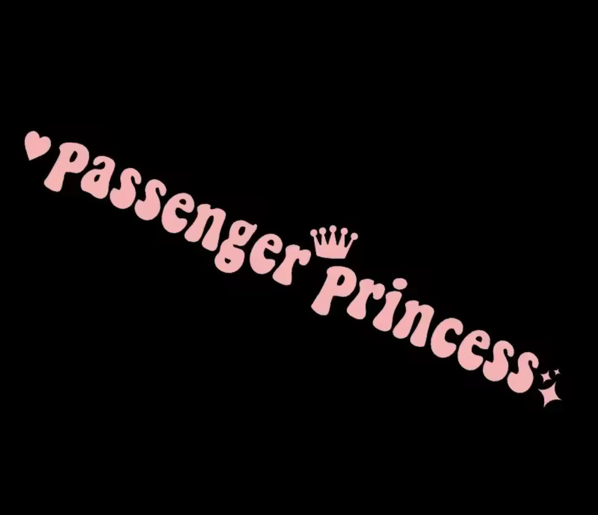Passenger Princess - Naklejka na Szybę/Karoserię