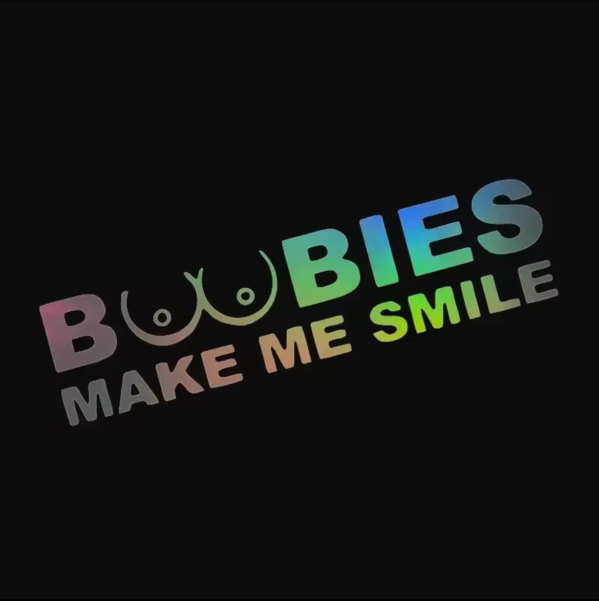 Naklejka BOOBIES MAKE ME SMILE