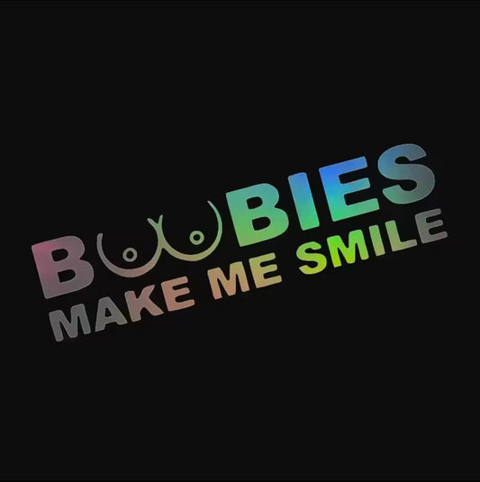 Naklejka BOOBIES MAKE ME SMILE